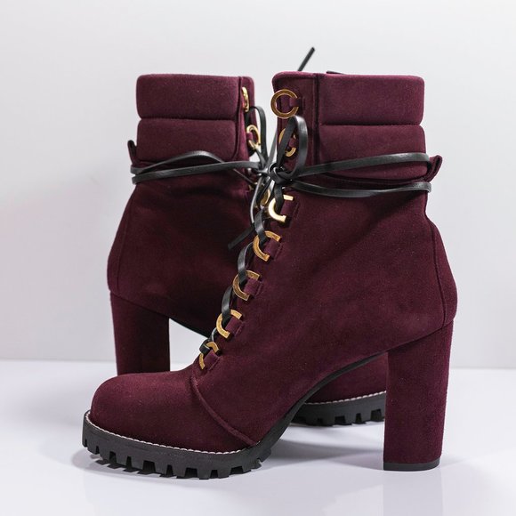 Stuart Weitzman Shackleton Round Toe Suede Boots - Picture 4 of 16